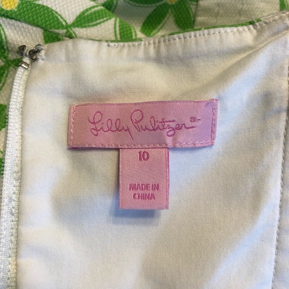 Lilly Pulitzer Floral Strapless Dress | Sz 10 - Picture 4 of 6